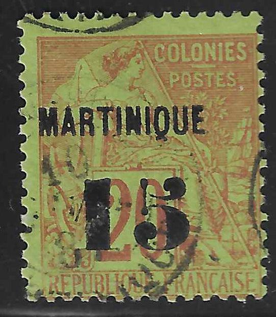 Martinique - n° 5 - oblitéré - TB - signé Calves