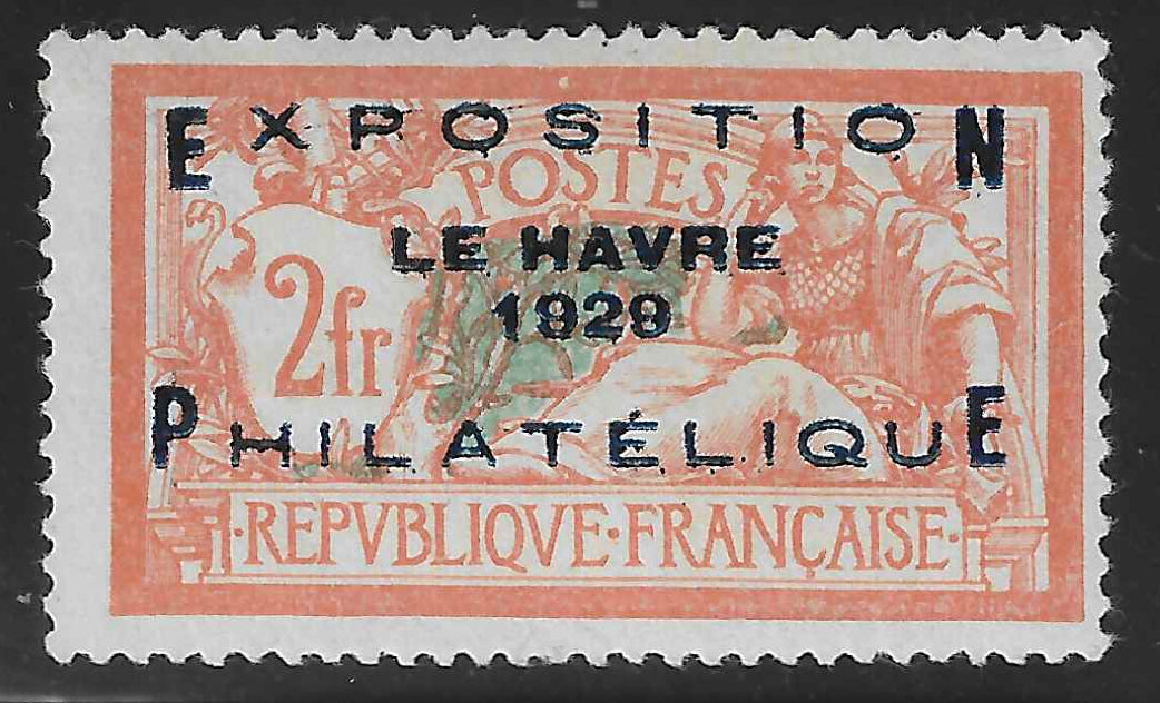 N°YT 257A - Exposition philatélique du Havre - neuf* - TB - signé et avec certificat Calves