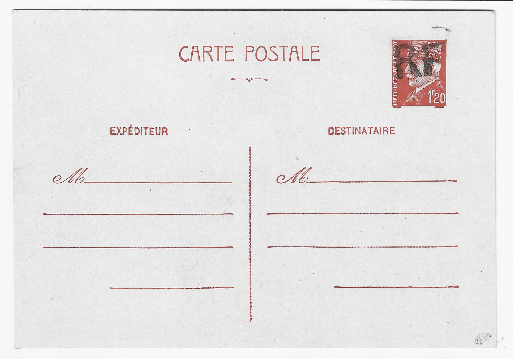 Libération - Curzay - n°20  - entier postal - neuf - SUP - signé Calves