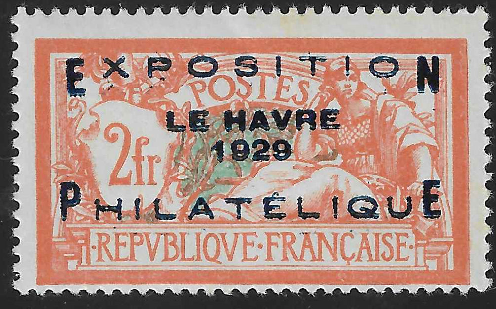 N°YT 257A - Exposition philatélique du Havre - neuf** - SUP - signé et avec certificat papier Calves