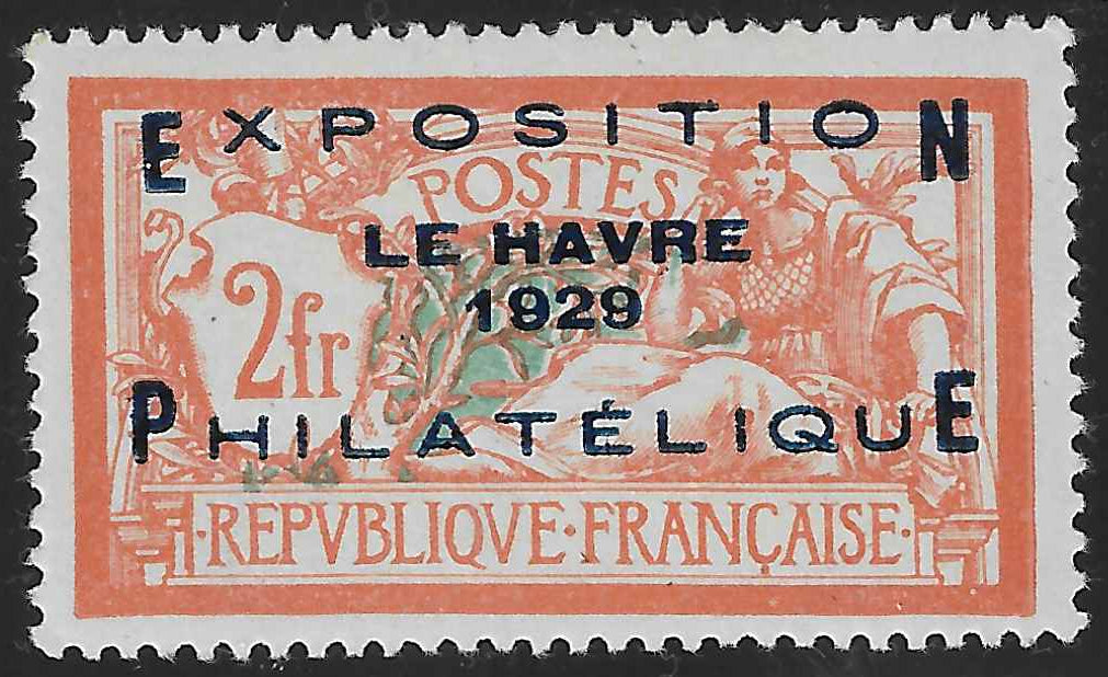 N°YT 257A - Exposition philatélique du Havre - neuf* - bon centrage - TB - signé et avec certificat Calves