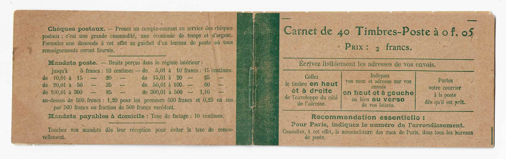 Carnet n°137-C3 - Semeuse camée - neuf** - TB - signé Calves