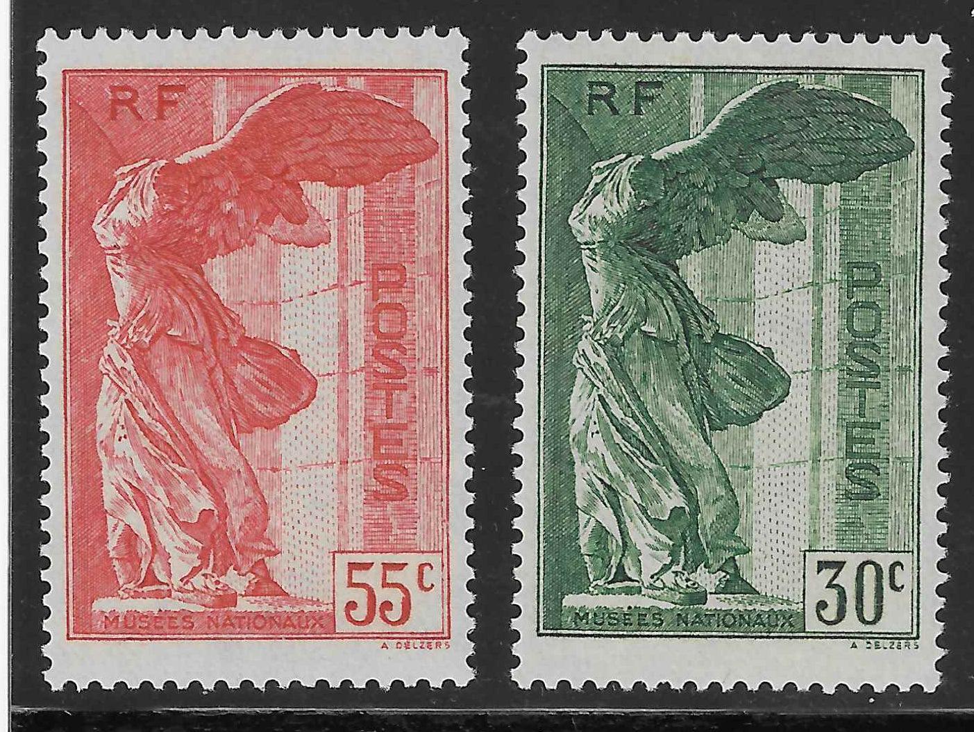 N°YT 354 et 355 - Victoire de Samothrace - neufs** - SUP - signés et avec certificat Calves